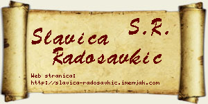 Slavica Radosavkić vizit kartica